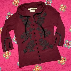 Wheels and dollbaby cardigan dita sweater rose soft